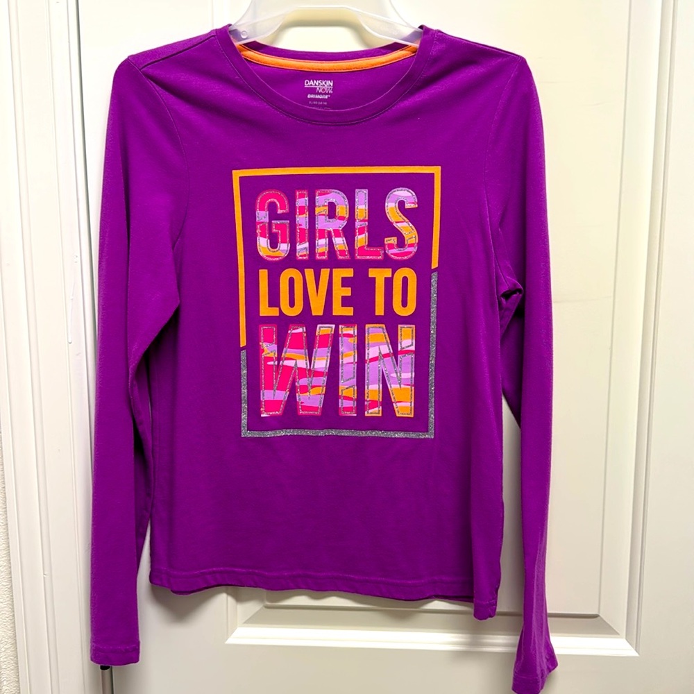Girls long sleeve t shirt, size XL